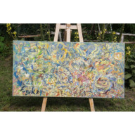 Nenufary - pastelowe, Écru, 60x120, 2024