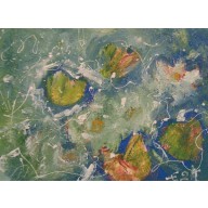 Nenufary jak J. pollOCK, 60x80, 2024