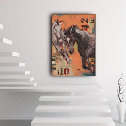 Anawa-art - obrazy akryl - Energia... Konie 70x50 cm. foto #1