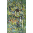 Potok, wierzby, impresja, TAO, 60x100