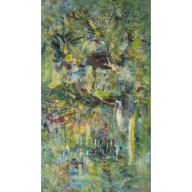 POTOK, WIERZBY, IMPRESJA, TAO, 60X100