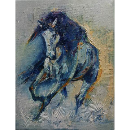 KONIK 1, Justyna Zielonka, obrazy olejne