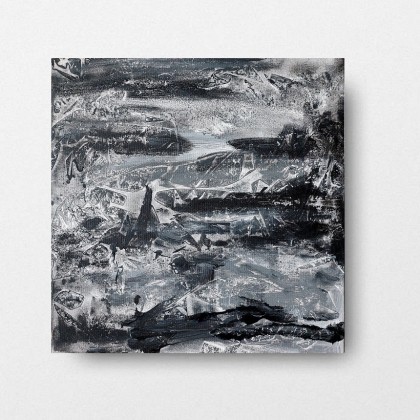 Abstrakcja-obraz akrylowy 40/40 cm, Paulina Lebida, obrazy akryl