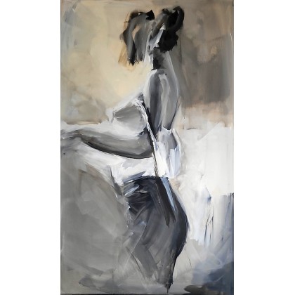 Woman 100x60, Alina Louka, obrazy akryl