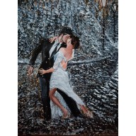 60x80 cm dancing on a snow carpet