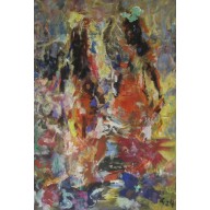 Dwie kobiety tyłem, 2024, 70x100