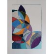Akwarela Obraz  Abstrakcja nowoczesny design 19 X 26 CM