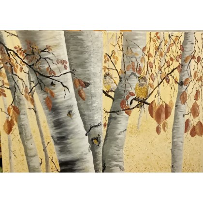 Wsród drzew, Maria Woithofer , obrazy olejne