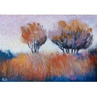 Drzewa- rysunek pastele