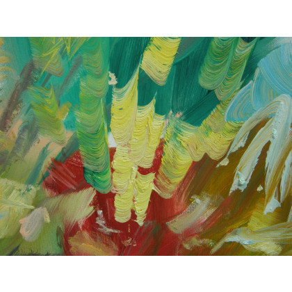 Eryk Maler - obrazy olejne - Wierzby, lato, 80x120 foto #1