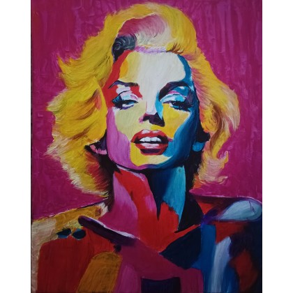 Marilyn Monroe, Wojciech Matuszny, obrazy akryl