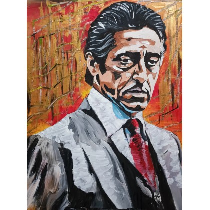 All Pacino jaki Michael Corleone, Wojciech Matuszny, obrazy akryl
