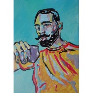 kolorowy portret mężczyzny