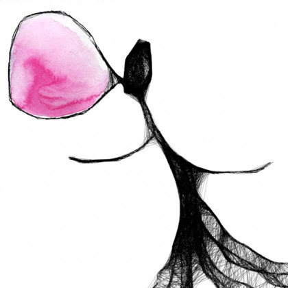 Maja Gajewska - rysunki tech.mieszana - Grafika z ramą - 119 - guma balonowa foto #2