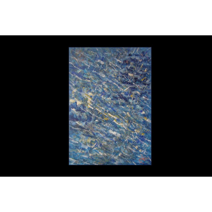 Eryk Maler - obrazy olejne - Niebieski obraz, 70x100, 2024 foto #2