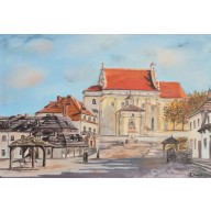 KAZIMIERZ DOLNY NAD WISŁĄ, OLEJ, 50X70