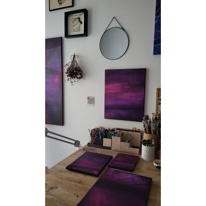 Jessica Popko - obrazy akryl - obraz The Purple Love foto #2