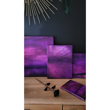 Jessica Popko - obrazy akryl - obraz The Purple Love foto #3