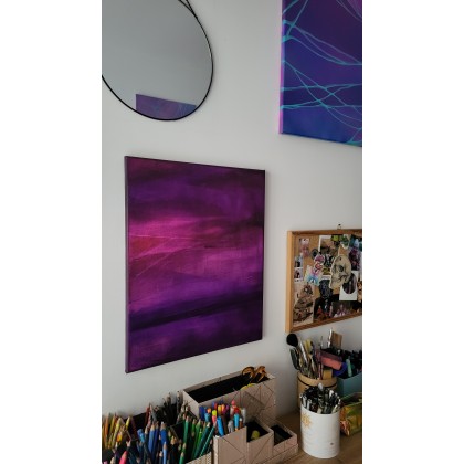 Jessica Popko - obrazy akryl - obraz The Purple Love foto #4