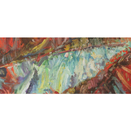 Eryk Maler - obrazy olejne - Ryba na czerwonym, 70x90 cm, 2010 foto #1