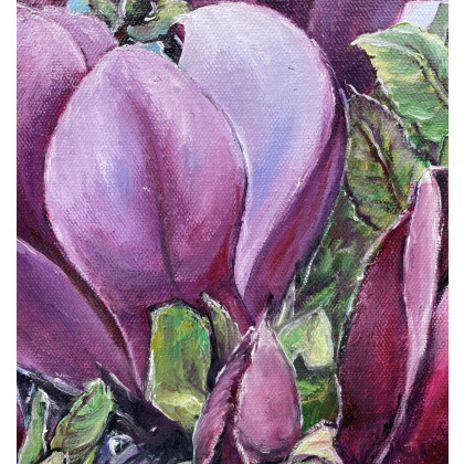 Myroslava Burlaka - obrazy olejne - Kwitnąca magnolia. foto #2