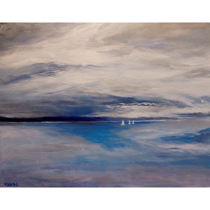 Morze -obraz akrylowy 50/40 cm, Paulina Lebida, obrazy akryl