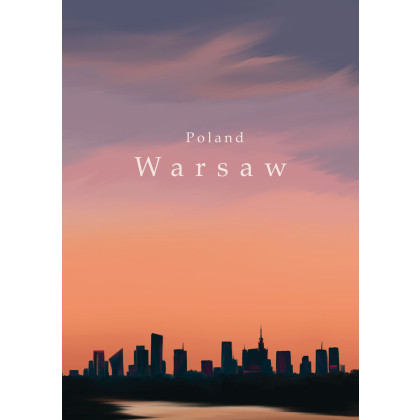 Plakat - pocztówka z Warszawy, Kinga Osińska, plakaty