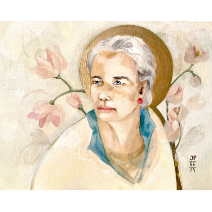 Sw.Agnieszka, Irena Podolak, obrazy akryl