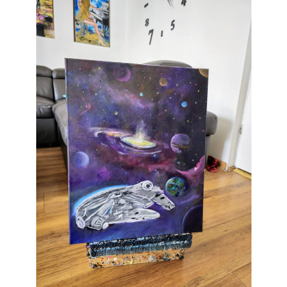 Gwiezdne wojny  40x50, Wojciech Adalberto, obrazy akryl