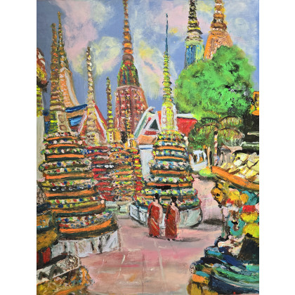 Krystyna Mościszko - obrazy akryl - Tajlandia  Bangkok foto #2