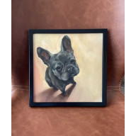 OBRAZ OLEJNY BULDOG FRANCUSKI