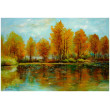 Jesień nieco zamglona obraz olejny 51-74cm
