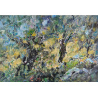 Zielono-niebieski wiatr, 70x100