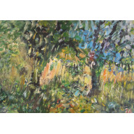 Wierzby i płoty, 70x100, 2024