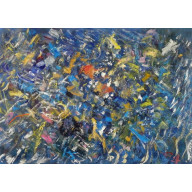 Niebieski, 70x100, 2024