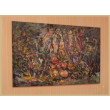 Ryby, wino, owoce, 120x80, 2024