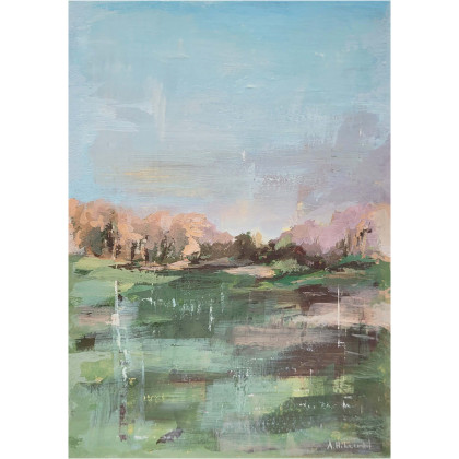 Jesienne pole, Agnieszka Hilczer-Art, obrazy tempera