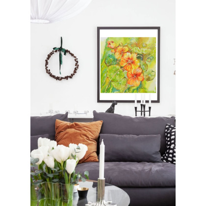 Jolanta Frankiewicz - obrazy akwarela - Nasturcje foto #1