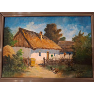 Kopia Julius Gyula Zorkoczy wiejski pejzaż