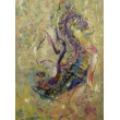 Motyw smoka, 60x80 cm, 2024