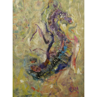 Motyw smoka, 60x80 cm, 2024