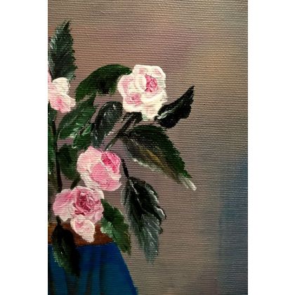 Bogumiła Szufnara - obrazy akryl - Kwiaty, róże. akryl 200x300 mm foto #1