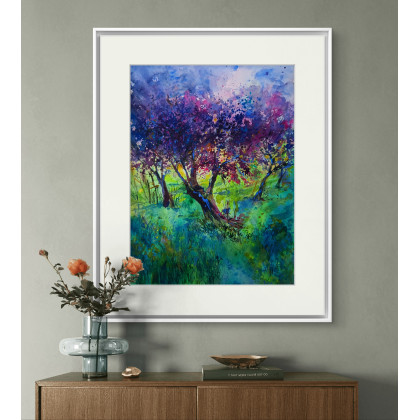 Anna Dziadkowiec-Bisztyga - obrazy akwarela - Jabłoniowy sad foto #2