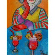 babcia z drinkami