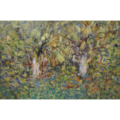Pejzaż , 80x120 cm, 2024, Eryk Maler, obrazy olejne
