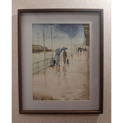 Ewelina Gruszecka - obrazy akwarela - Le Havre, Francja Akwarela foto #1
