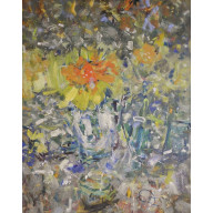 Słońce w słoiku, 65x81, 2025