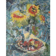 Słoneczniki, 65x80, 2025