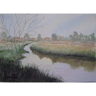 NAD RZEKĄ, AKWARELA