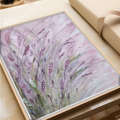Małgorzata Domańska ART - obrazy akwarela - Akwarela 30x40cm. Lawenda foto #1